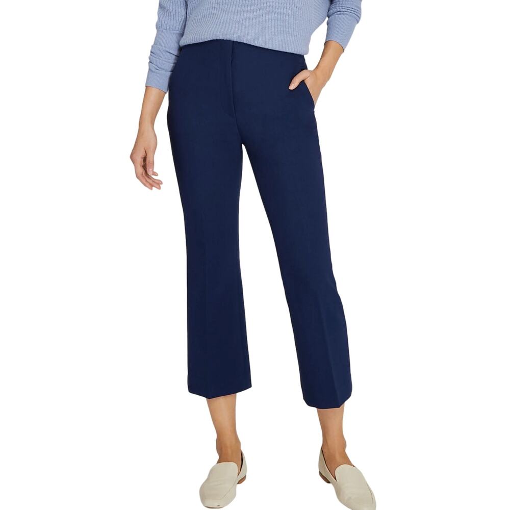 Club Monaco Crop Kick Flare Pants Navy Size 34 Jean Size 14 pant